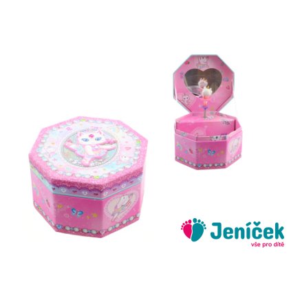 Hrací skříňka šperkovnice kočka