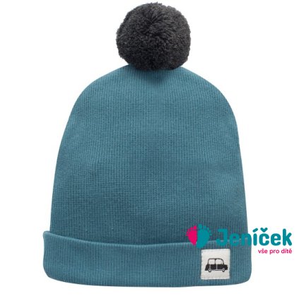 PINOKIO Čepice s bambulí zelená