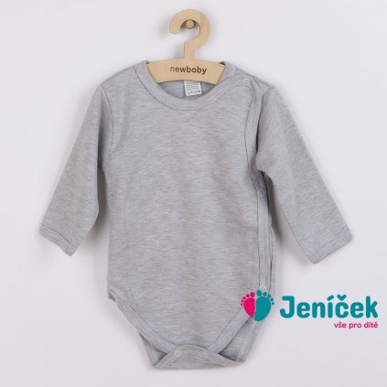 Kojenecké celorozepínací body New Baby Classic II šedé