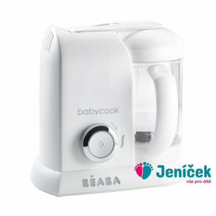 Parní vařič + mixér BABYCOOK White Silver