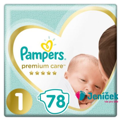 PAMPERS Premium Care 1 NEWBORN (2-5 kg) 2x78 ks Value Pack – jednorázové pleny