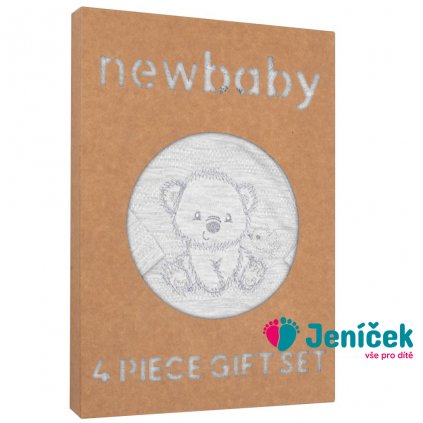 Kojenecká soupravička do porodnice New Baby Sweet Bear šedá