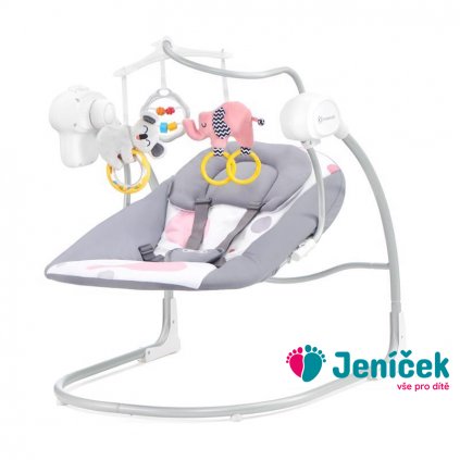 KINDERKRAFT Lehátko houpací Minky Pink 0m+, do 9 kg