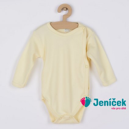 Kojenecké body celorozepínací New Baby Classic žluté