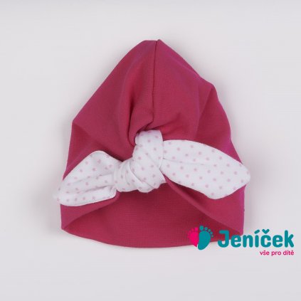 Dívčí čepička turban New Baby For Girls dots