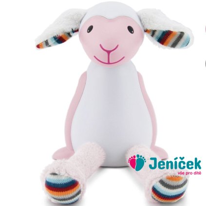 Ovečka FIN růžová - čtecí lampička s nočním světlem