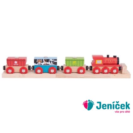 Bigjigs Rail Vlak s potravinami