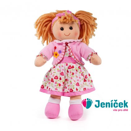 Bigjigs Toys Látková panenka Kelly 34 cm