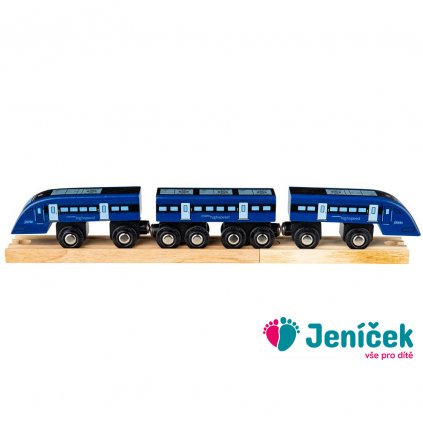 Bigjigs Rail Rychlík High Speed 1 modrý