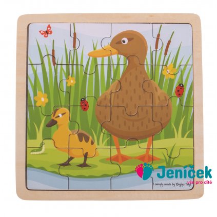 Bigjigs Toys puzzle Kačenka s káčátkem