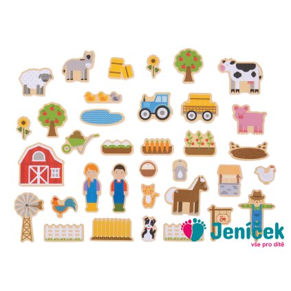 Bigjigs Toys Magnetky farma