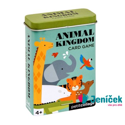 Petit Collage Karty v dóze království zvířat