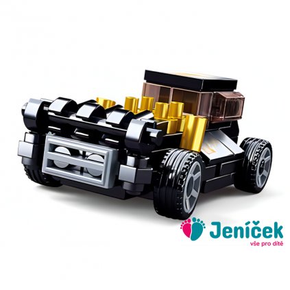 Sluban Power Bricks M38-B0801C Natahovací auto Černý Mod Rod