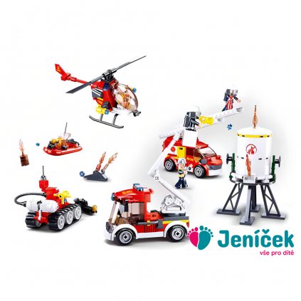 Sluban Hasiči M38-B0811 Sada hasičské zásahové jednotky