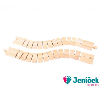 Bigjigs Rail Ohebná kolej 2 kusy