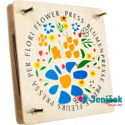 small foot Dřevěný lis na květiny