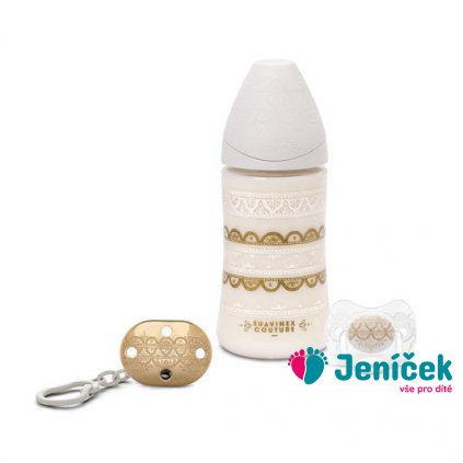 PREMIUM SET 270 ml 3P+ KLIP+ DUDLÍK 0-4m - BÍLÝ