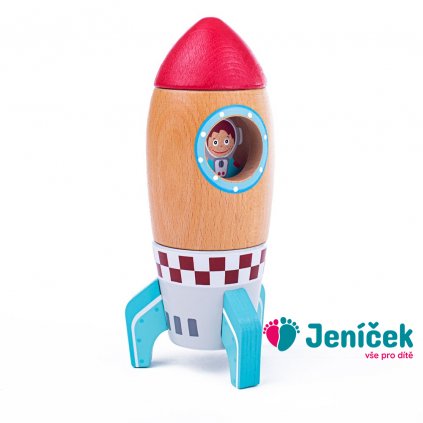 Bigjigs Toys Dřevěná raketa