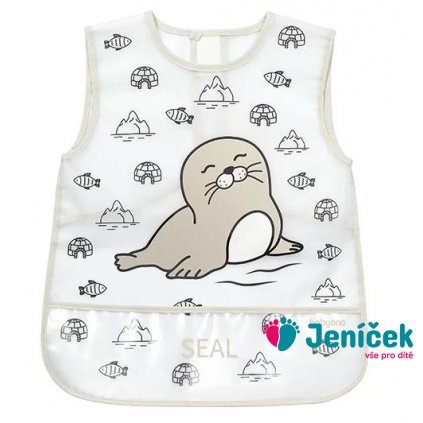 Dětský bryndák, zástěrka ACTIVE BABY - Seal, BabyOno