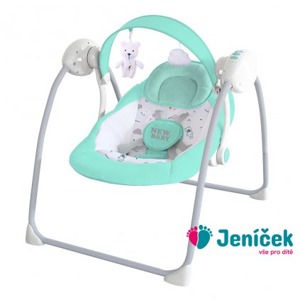 Dětské houpací lehátko NEW BABY TEDDY Mint