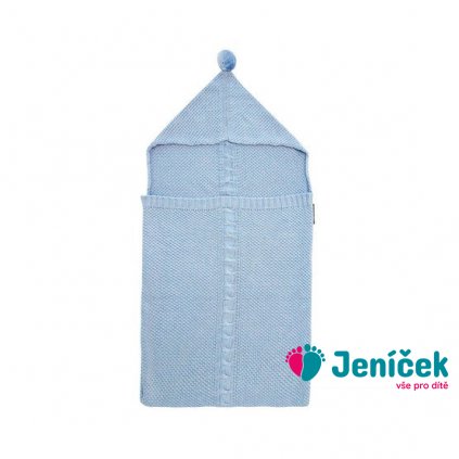 Celoroční spací pytel z úpletu Lullapytlík Modrý