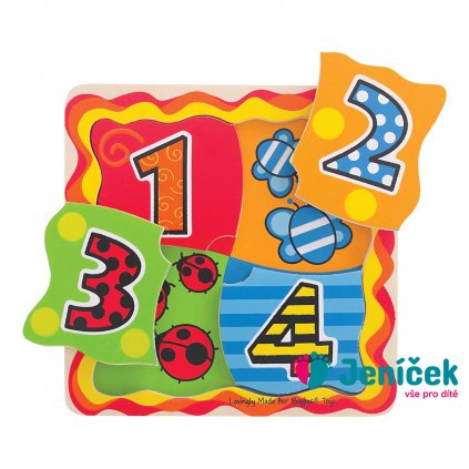 Bigjigs Toys Moje první počítací puzzle