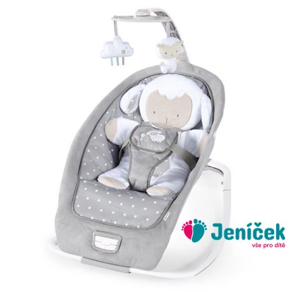 INGENUITY Houpátko vibrující s melodií Cuddle Lamb 0m+ do 18kg, 2019