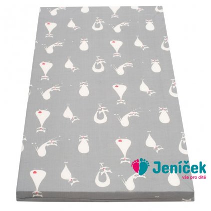 Dětská pěnová matrace New Baby 120x60 šedá - různé obrázky
