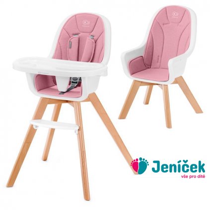 KINDERKRAFT SELECT Židlička jídelní 2v1 Tixi Pink, Premium