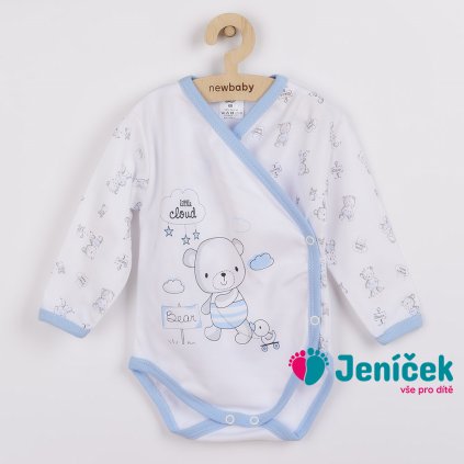 Kojenecké body s bočním zapínáním New Baby Bears modré