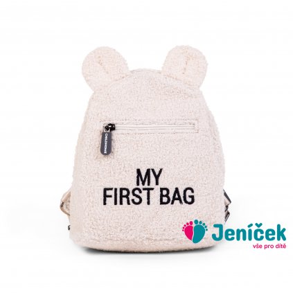 Dětský batoh My First Bag Teddy Off White