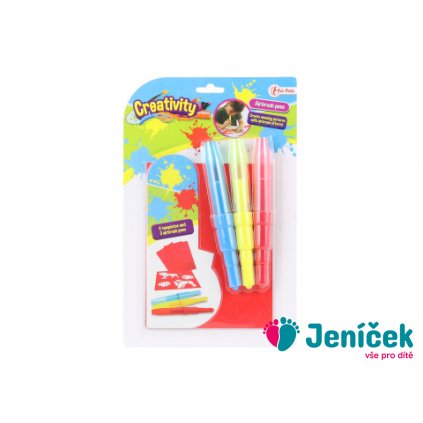 Foukací fixy se šablonou