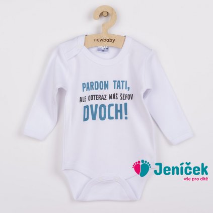 Body s potiskem New Baby Pardon tati,... máš šéfov dvoch!