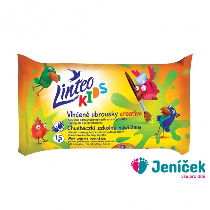 Dětské vlhčené ubrousky Linteo Baby Kids 15 ks