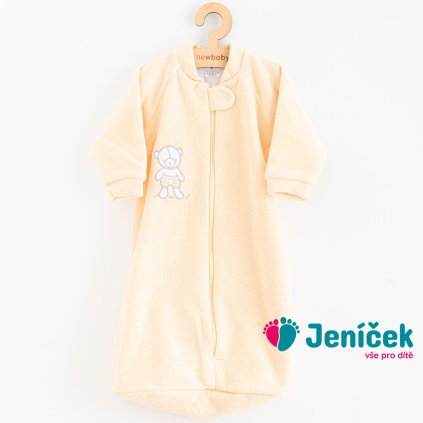 Kojenecký froté spací pytel New Baby medvídek žlutý