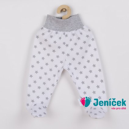 Kojenecké polodupačky New Baby Classic II šedé s hvězdičkami