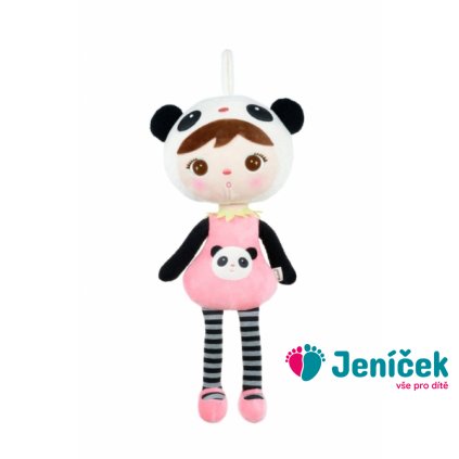 Hadrová panenka Metoo XL - medvídek Panda, 70cm