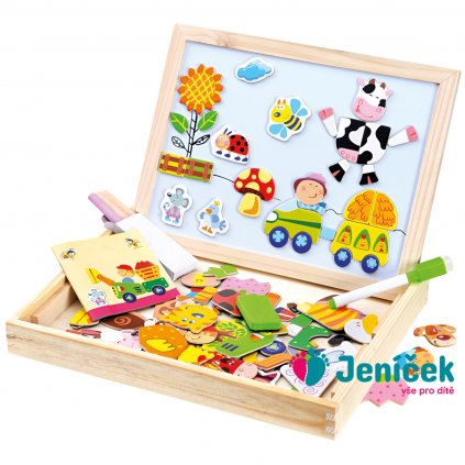 Bino Farma magn. tabulka s puzzlemi 102ks