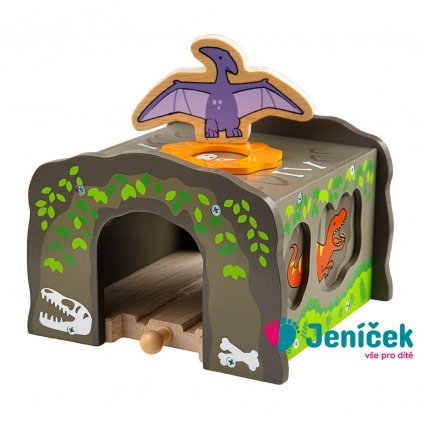 Bigjigs Rail Dinosauří tunel T. Rex