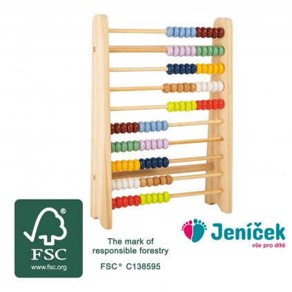 small foot Edukativní počítadlo barevné