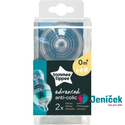 Silikonová savička Tommee Tippee Advanced 0 +, 2 ks