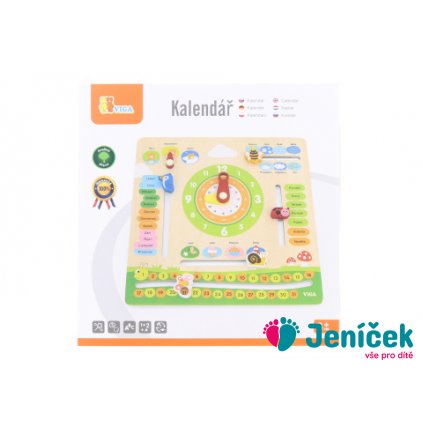 Dřevěný kalendář český jazyk