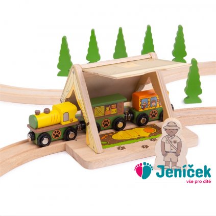 Bigjigs Rail vlak Safari stan