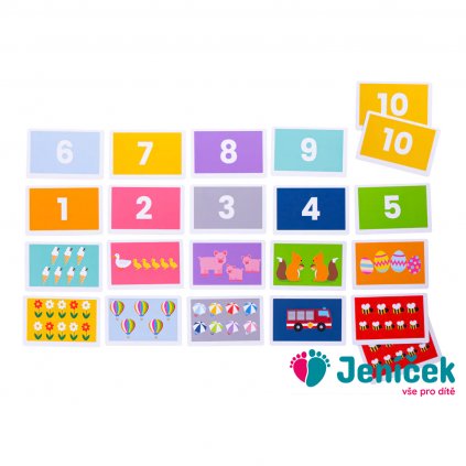Bigjigs Toys Snap! Počítání 1–10