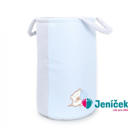 large Kosz mis serce blekitny