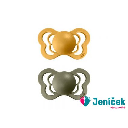 BIBS Couture cumlik z prirodneho kaucuku 2ks HoneyBeeOlive 300x300 3