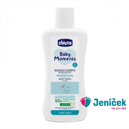 CHICCO Šampon na tělo Baby Moments Protection 93 % přírodních složek 200 ml