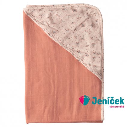 Bebe-Jou Mušelínový ručník s kapucí bambus Bébé-Jou Fabulous Wish Pink