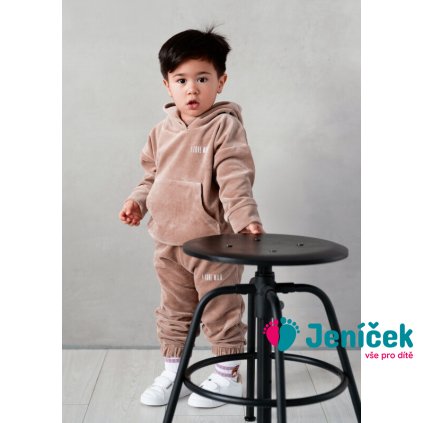 welurowa dziecieca bluza z kapturem coffe (2)