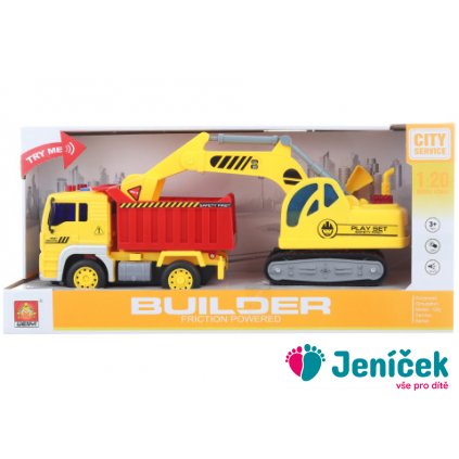 Sklápěčka a bagr na baterie